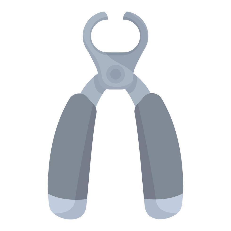 Pet nail clipper showing sharp blades for grooming vector