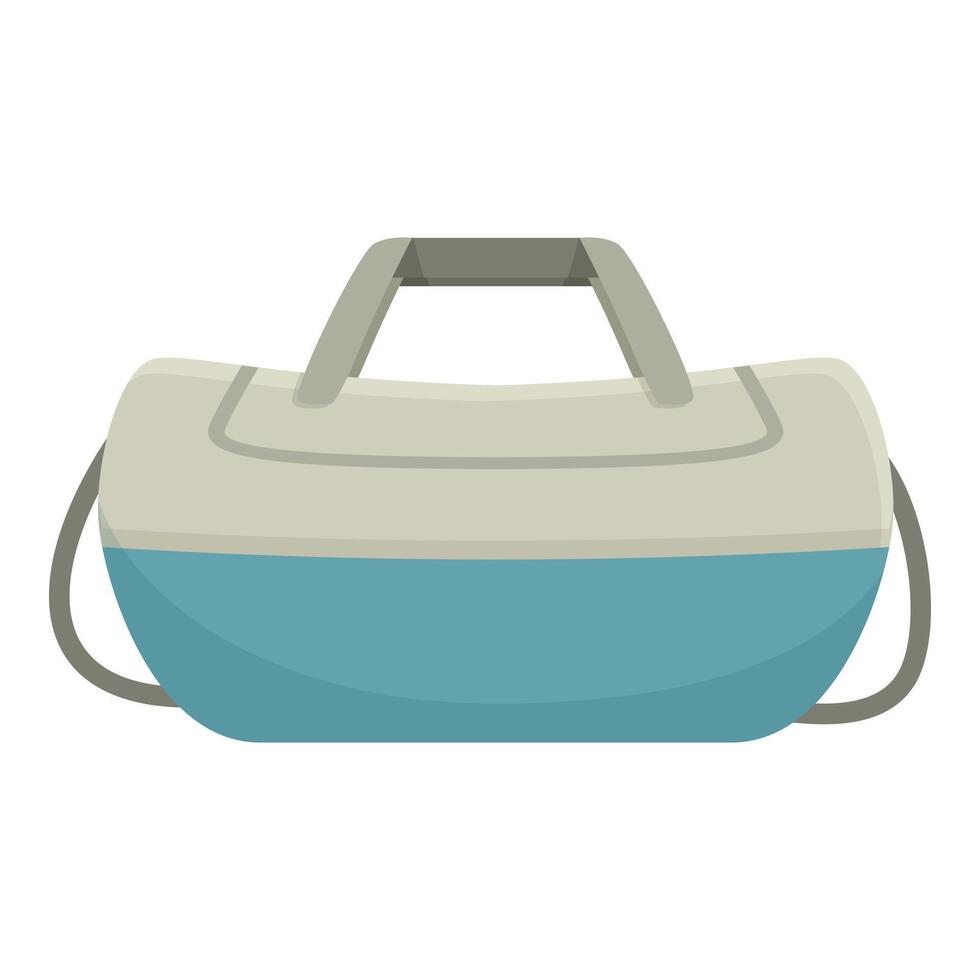 Sports bag ready for a training session vector
