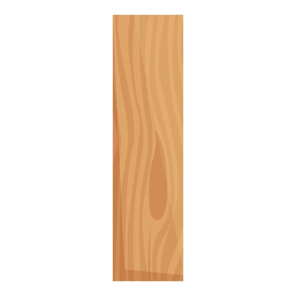 Wood plank showing natural grain pattern for carpentry vector