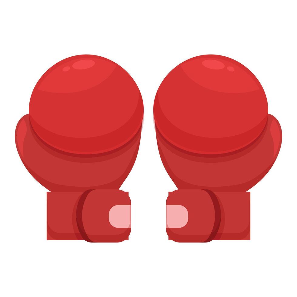 par de rojo boxeo guantes en pie vertical Listo para un lucha 47058171 Vector en Vecteezy