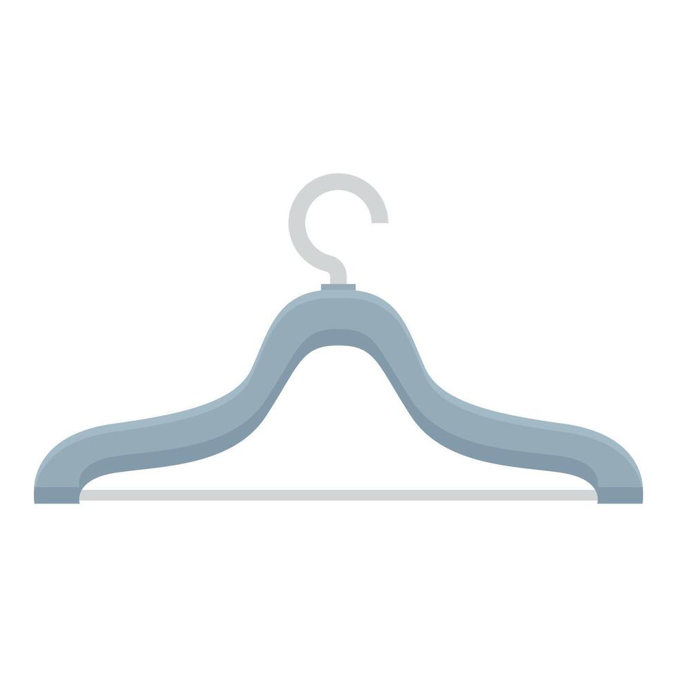 Empty clothes hanger hanging isolated on white background vector