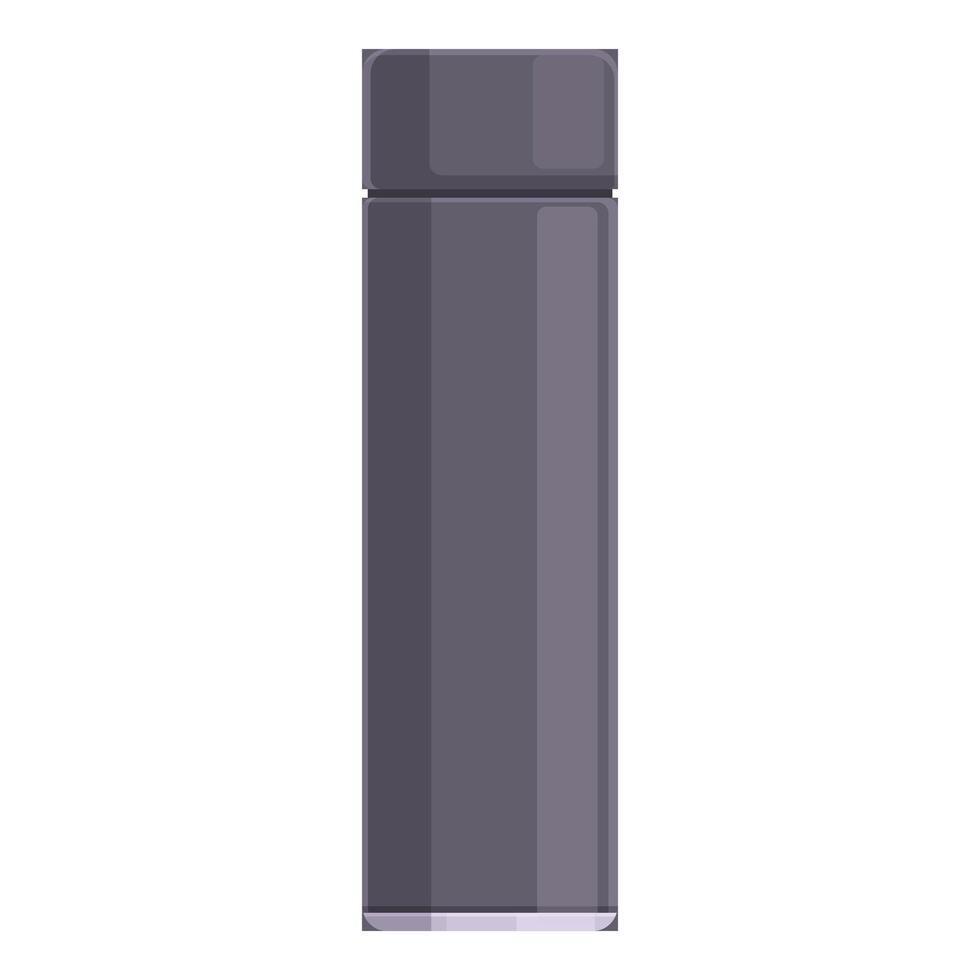 Modern thermos is standing on white background vector
