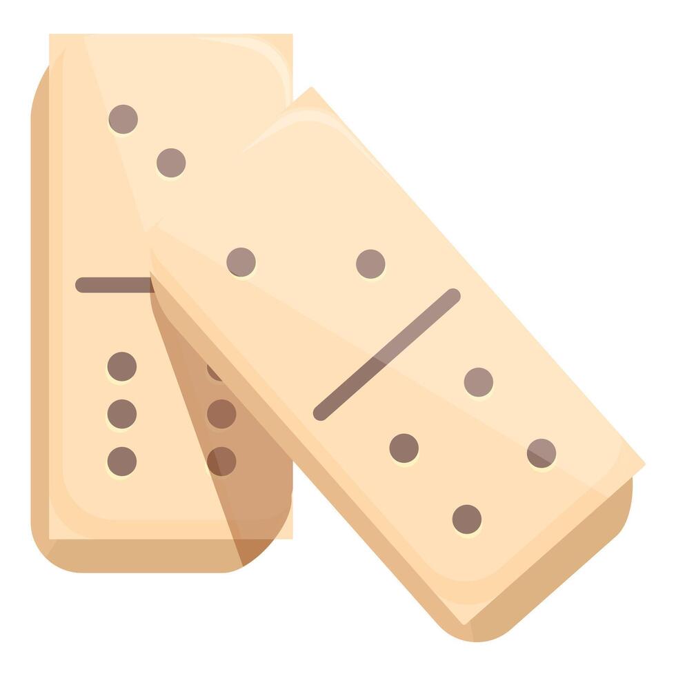 Domino game pieces stacked on top of each other vector