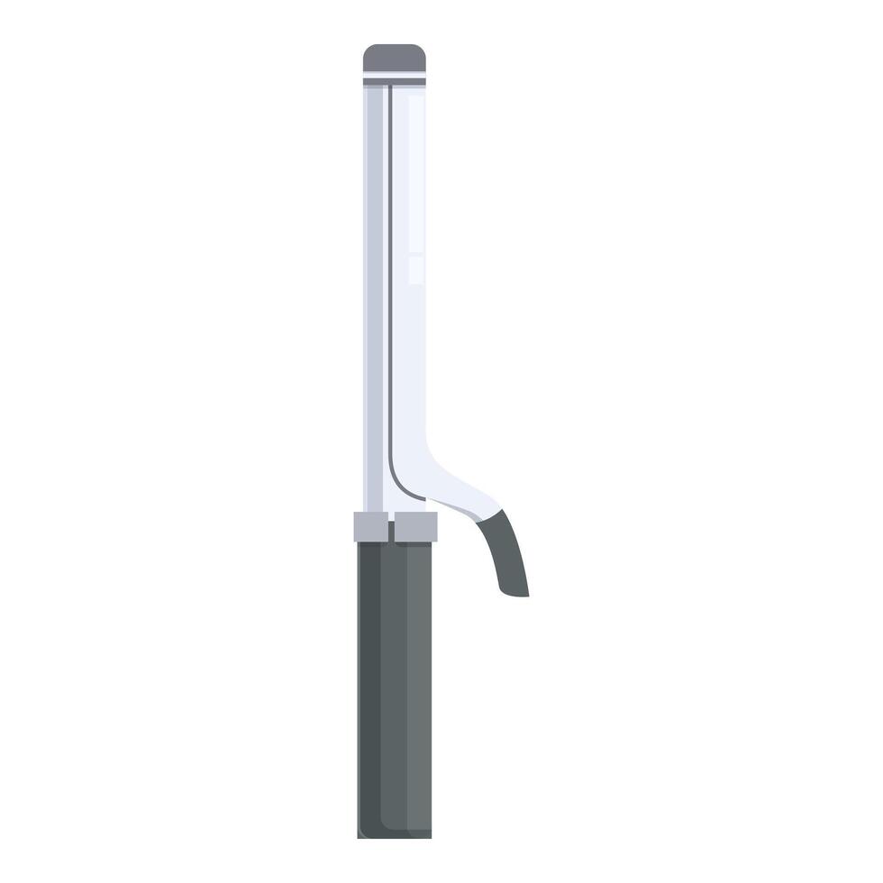 Modern hair curler standing on white background vector