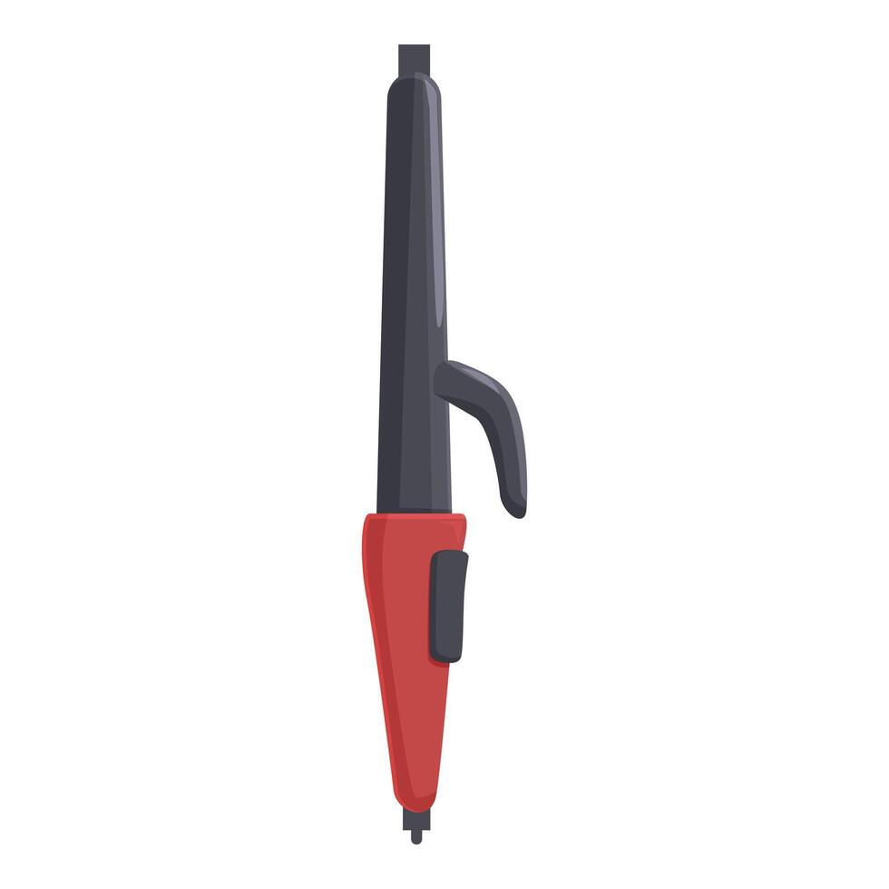 Modern hair curler creating elegant hairstyles for beauty enthusiasts vector
