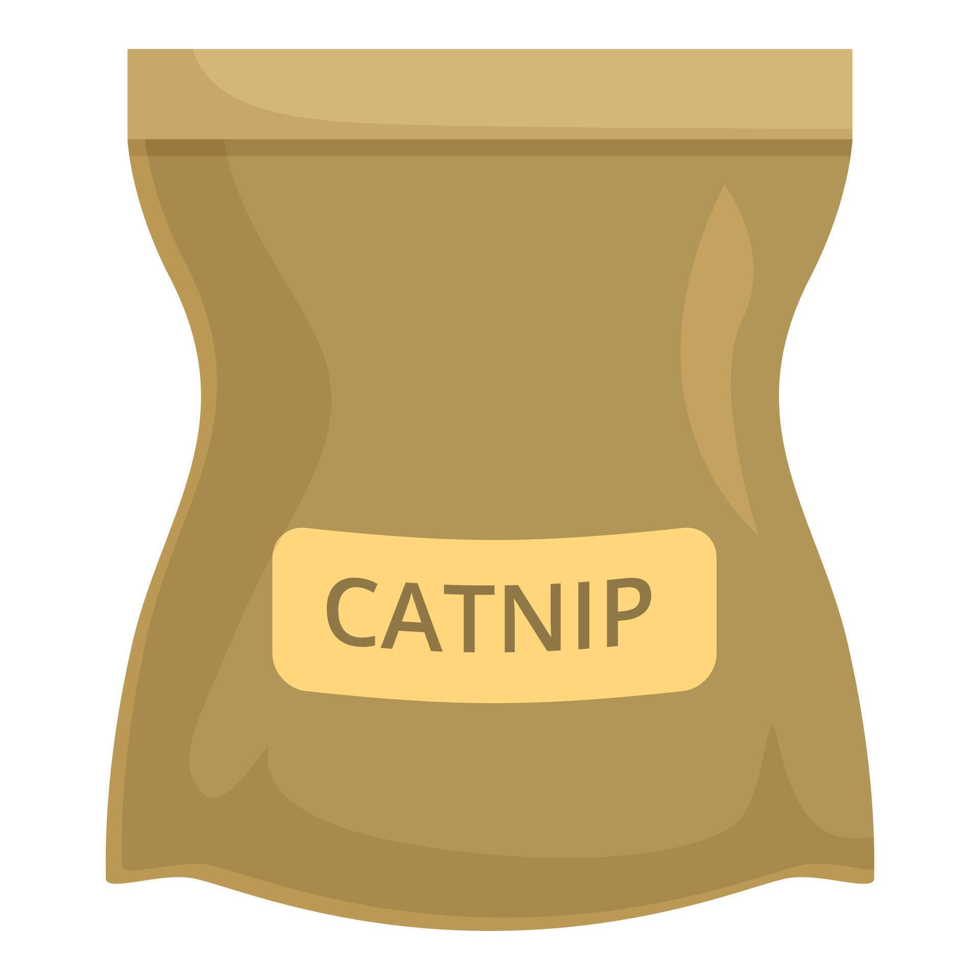Full paper bag containing catnip for your cat 47058749 Vector Art at ...
