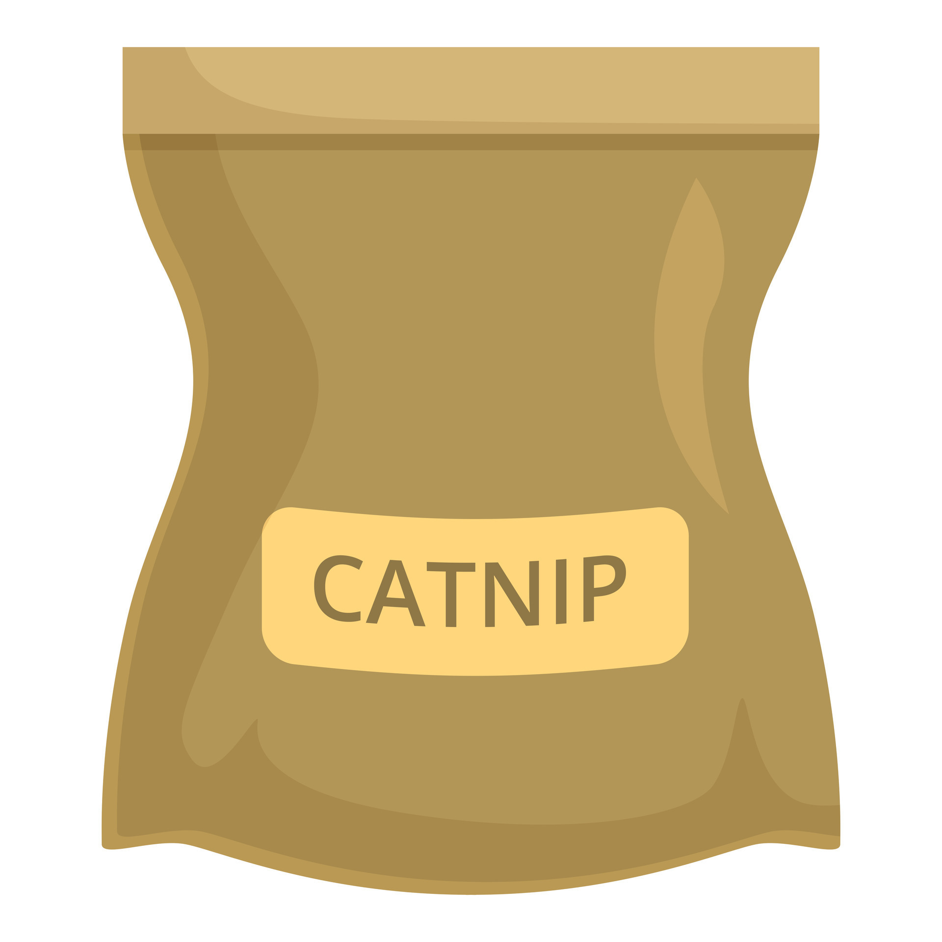 Full paper bag containing catnip for your cat 47058749 Vector Art at ... image.