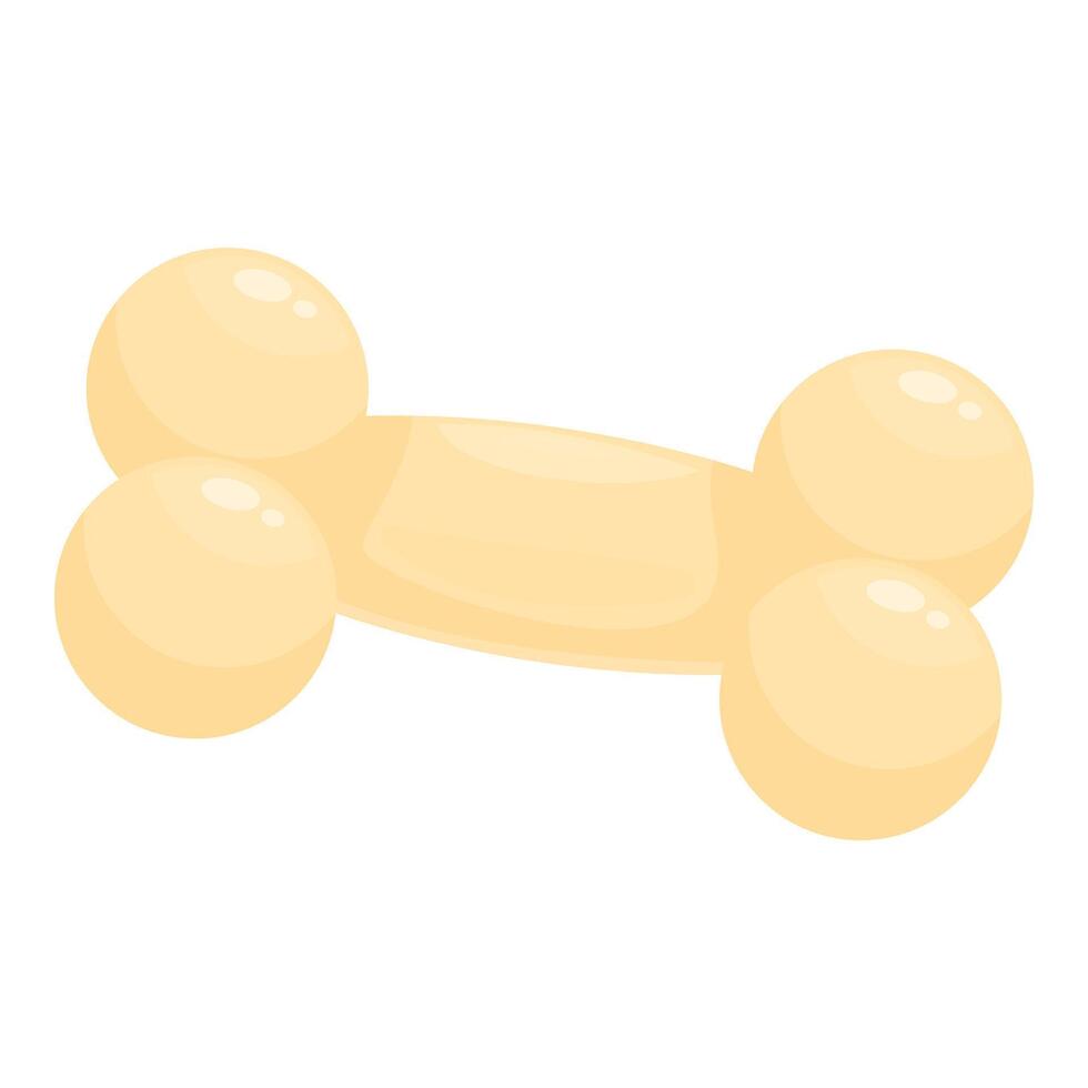 Dog bone toy icon cartoon style vector