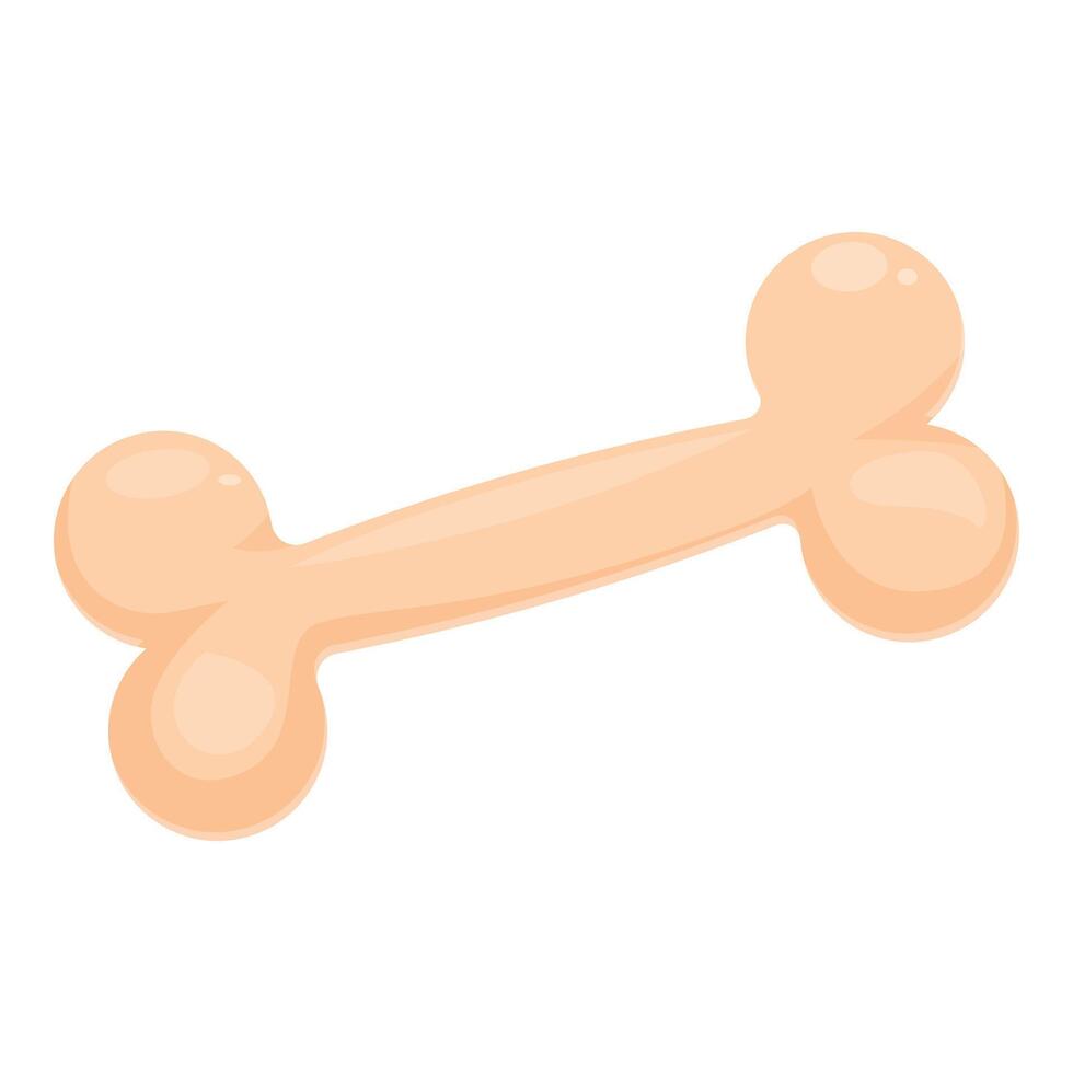 Dog bone toy icon for pet shop or veterinary vector