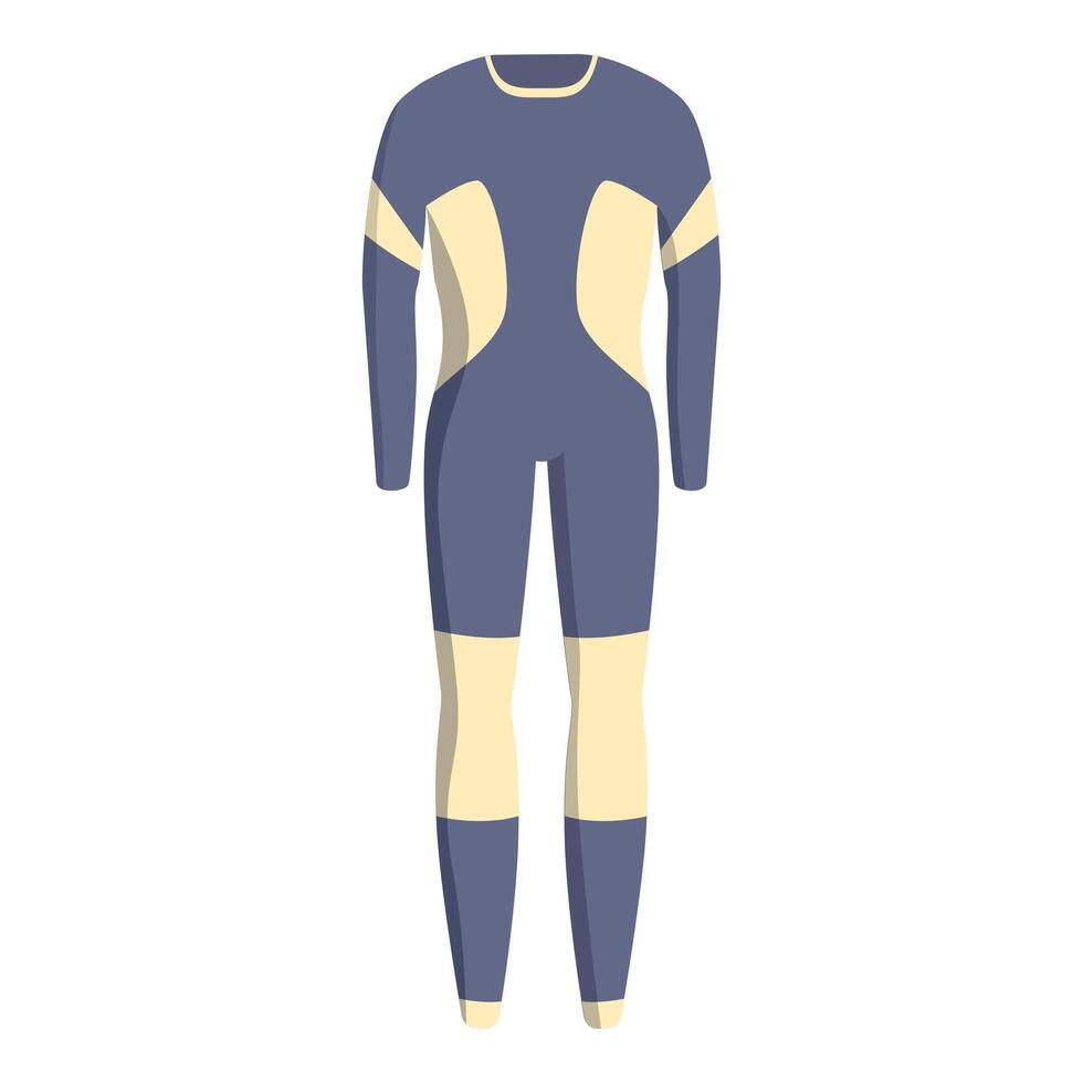 Thermal underwear base layer showing full body silhouette vector