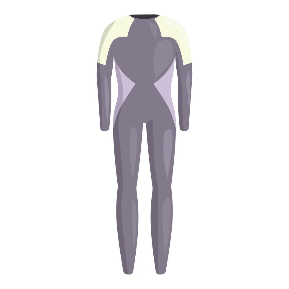 Professional diving suit for exploring seabed and coral reef vector