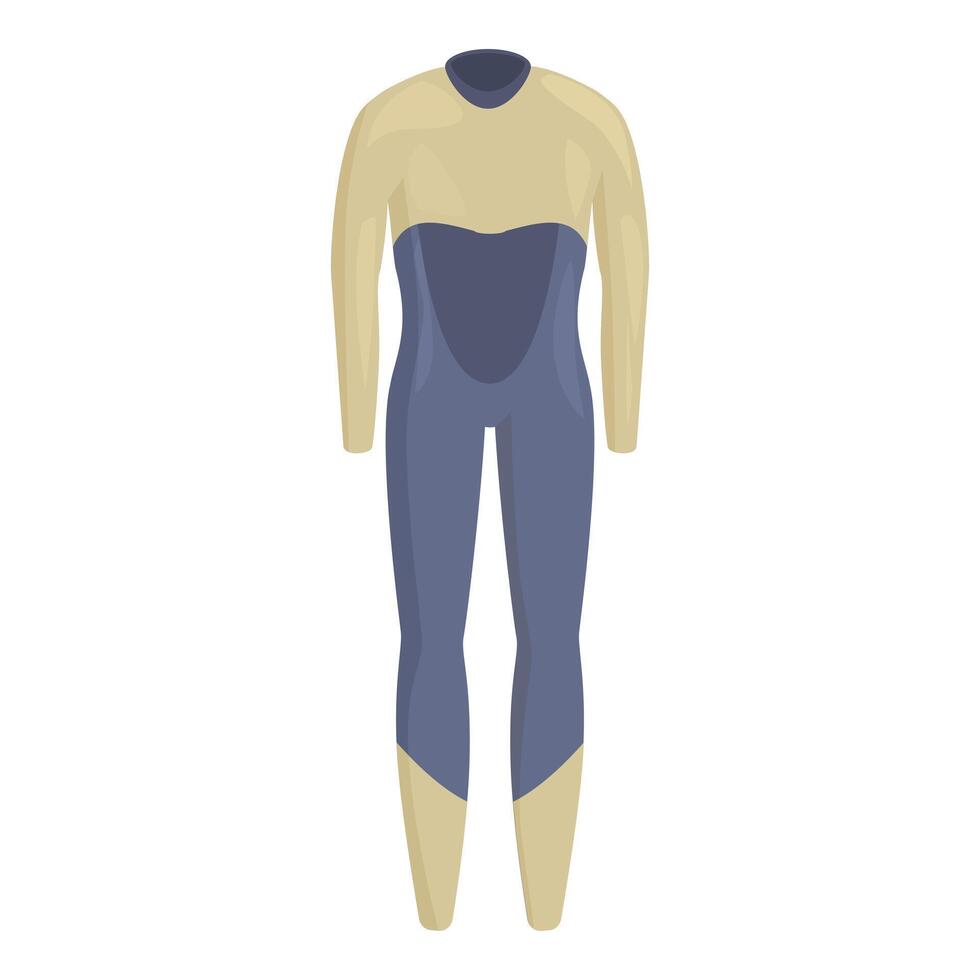Professional wetsuit for extreme water sports in cold water vector