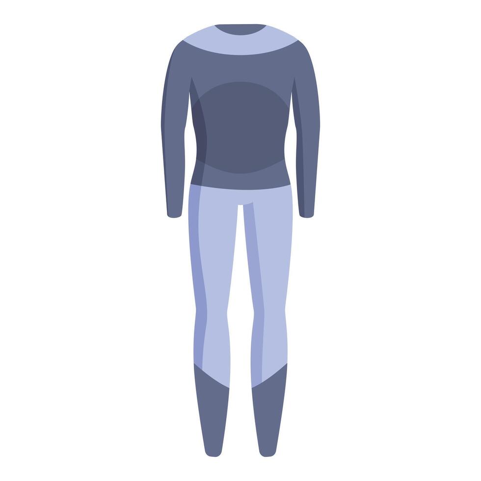 Thermal underwear protecting from cold weather conditions vector
