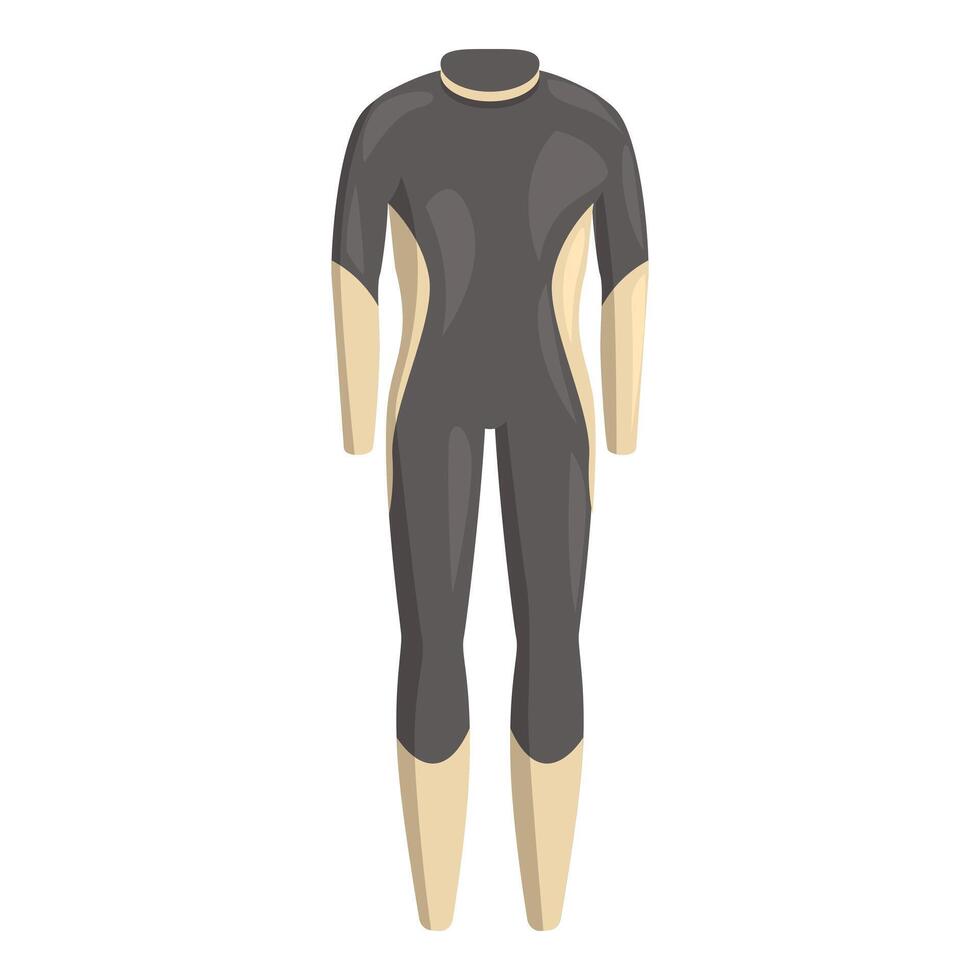 Professional diving suit for exploring underwater world vector