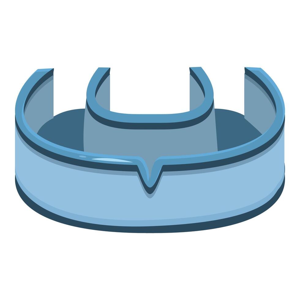 Futuristic empty reception desk waiting for clients in a game vector