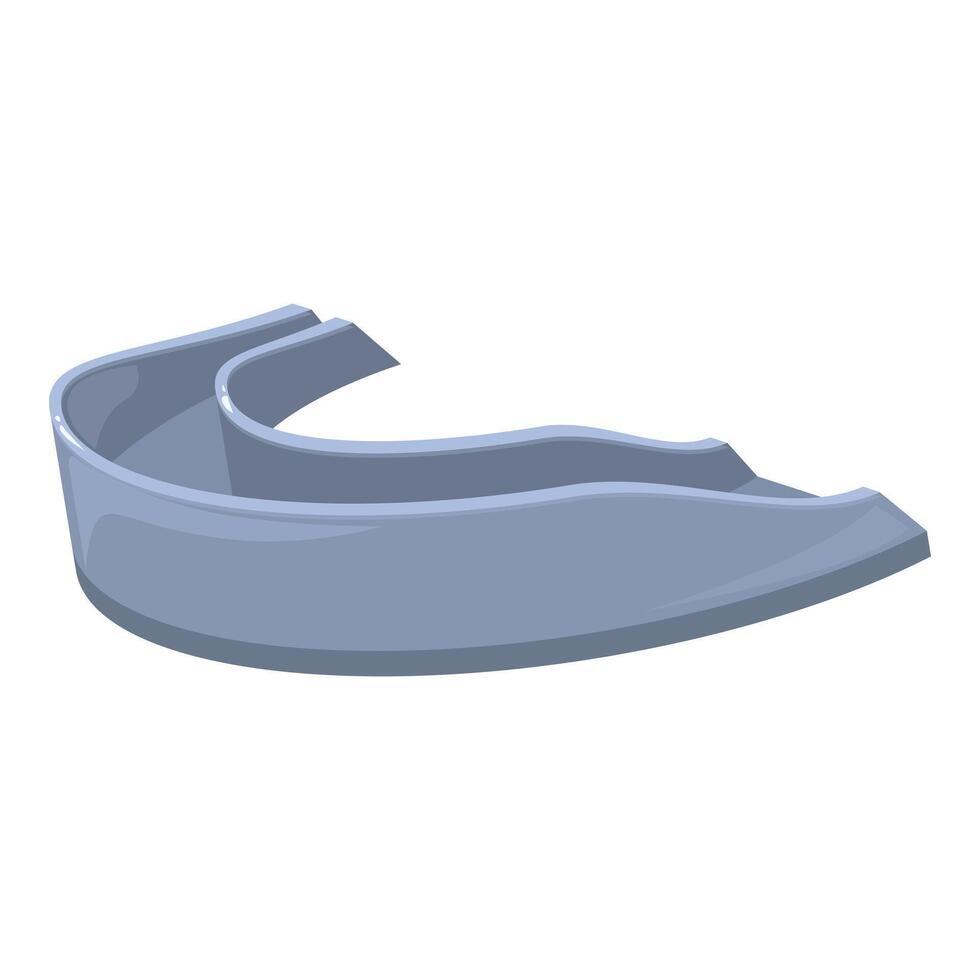 Boxing mouth guard protecting teeth from injury during training or competition vector