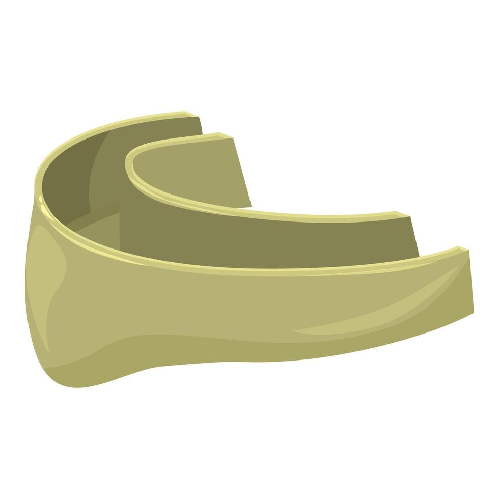 Individual tooth protection mouthguard preventing injury during sports vector