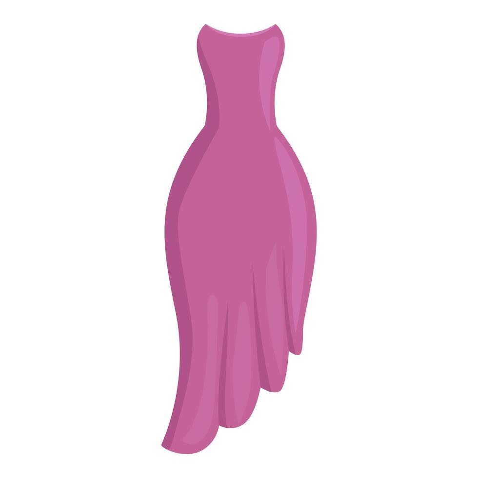 Long elegant dress flowing in the wind vector