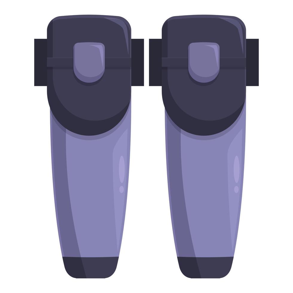 Modern exoskeleton supporting legs while standing vector