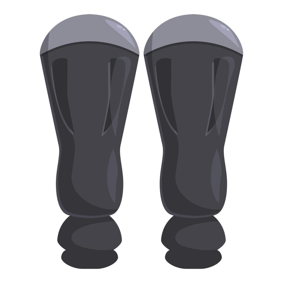 Bionic legs standing prosthetic limbs technology vector