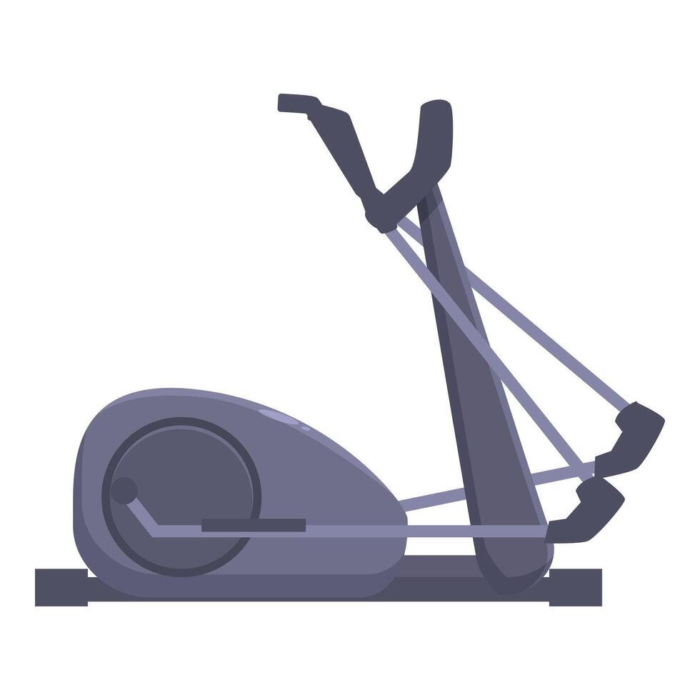 Elliptical trainer standing on a white background vector