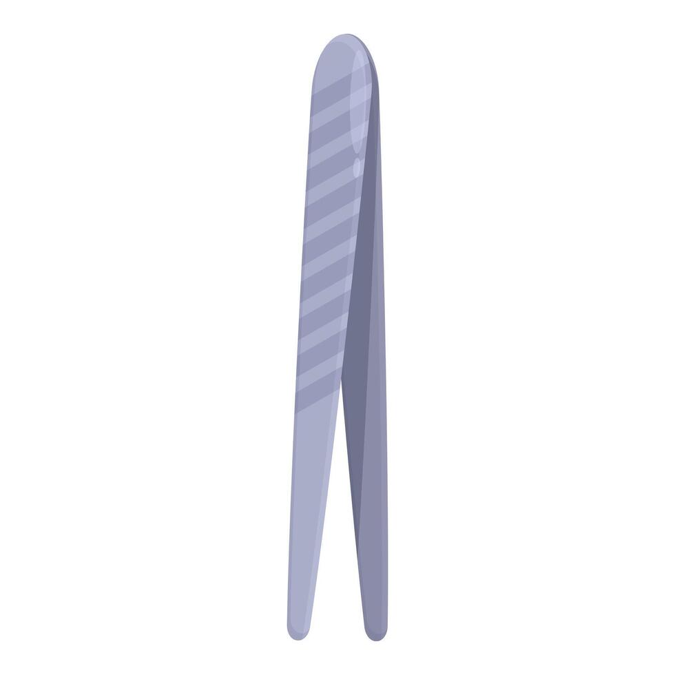 Surgical clamp holding medical instrument for doctor surgery vector