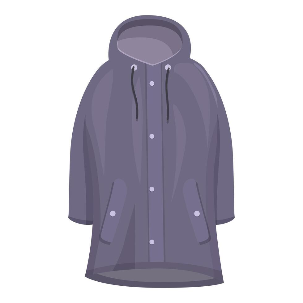 Waterproof raincoat protecting from cold and rain vector