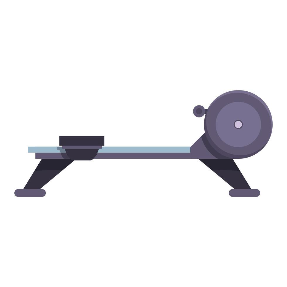 Modern rowing machine for working out at home vector