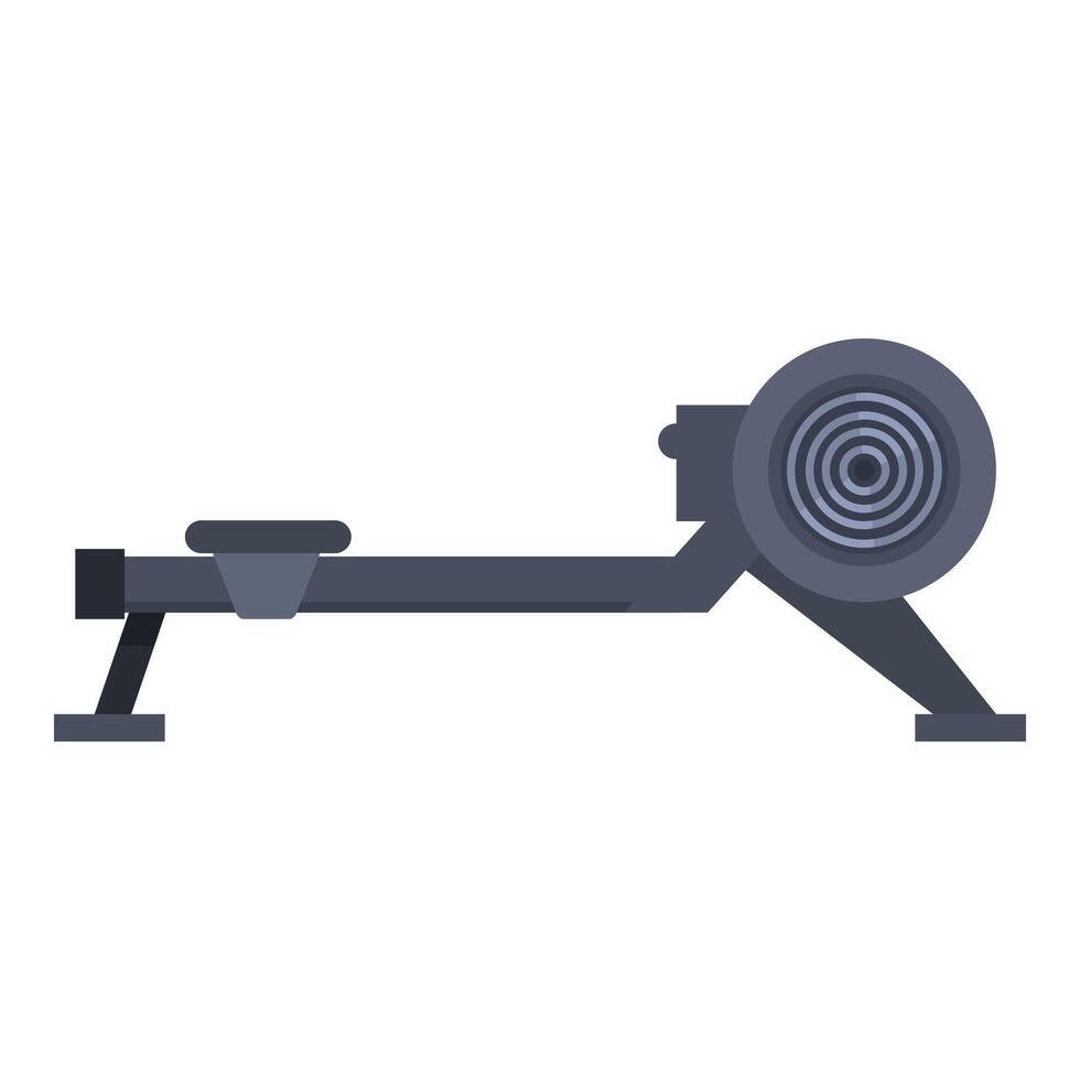 Rowing machine providing great home workout for staying fit vector