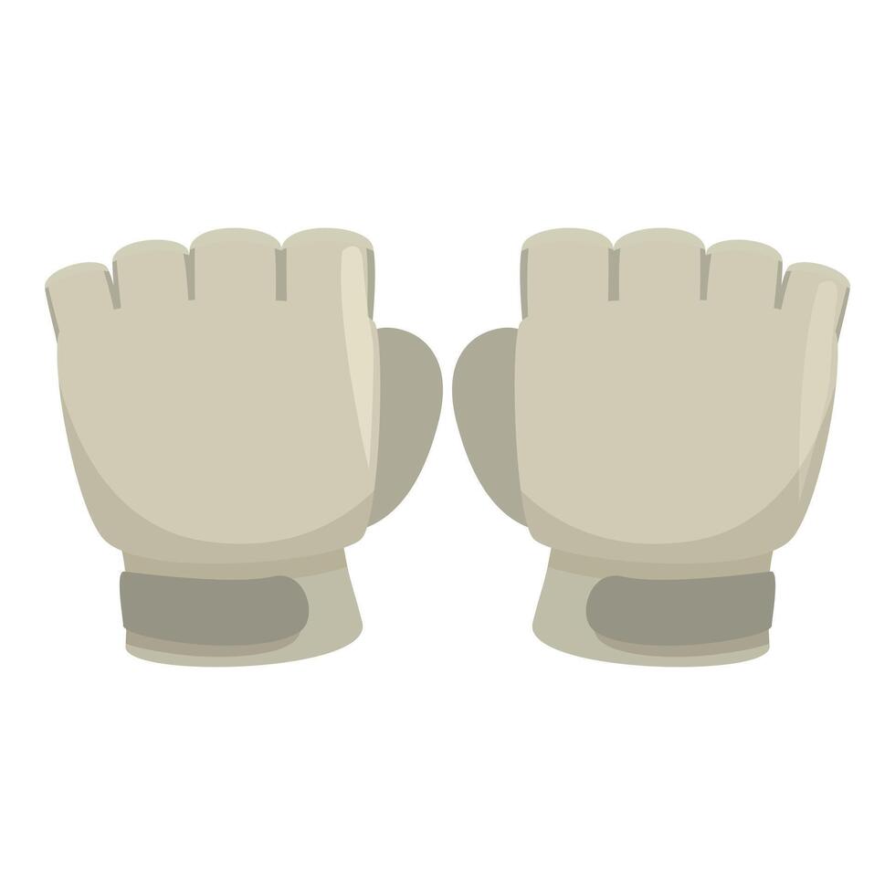 Pair of fingerless gloves for working out showing palms vector