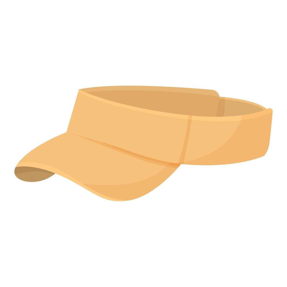 Summer sun visor cap protecting from sunlight vector