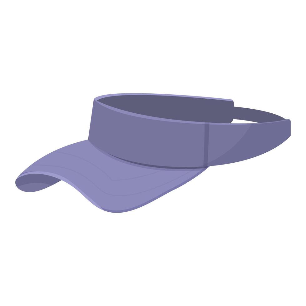 Violet sun visor protecting from sun rays vector