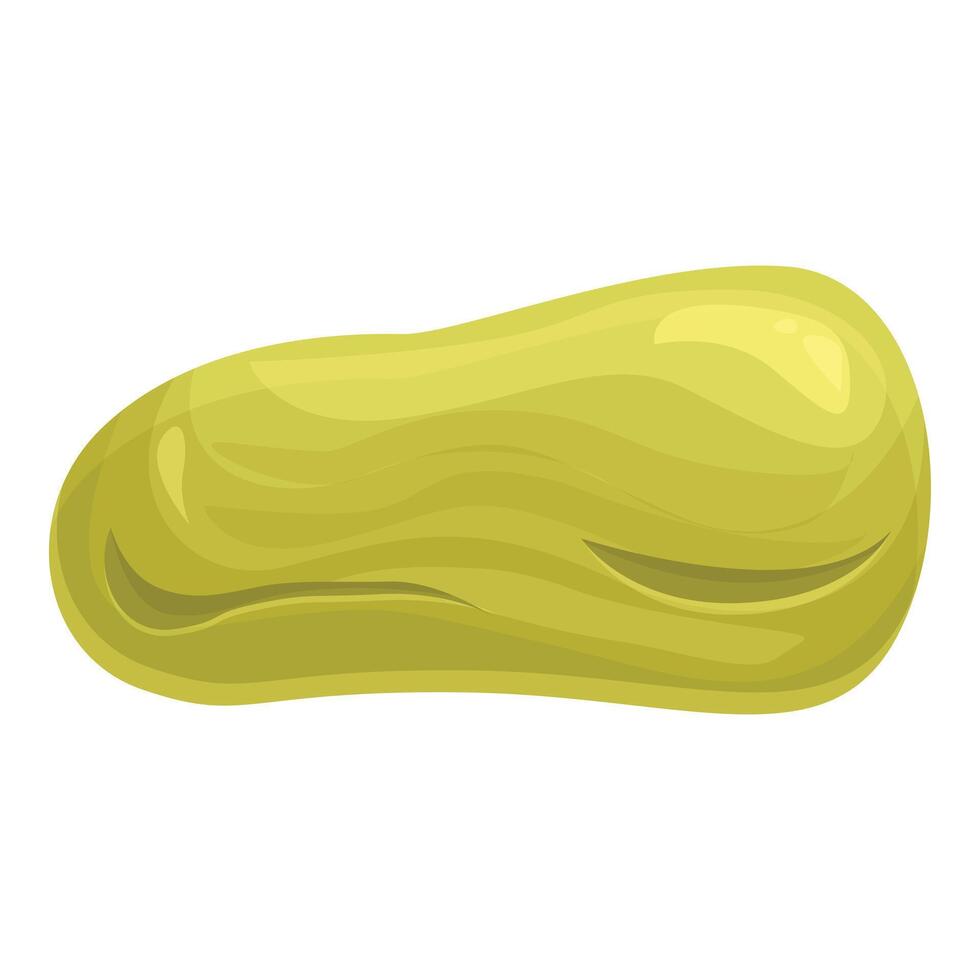 Green wasabi bean floating in the air vector