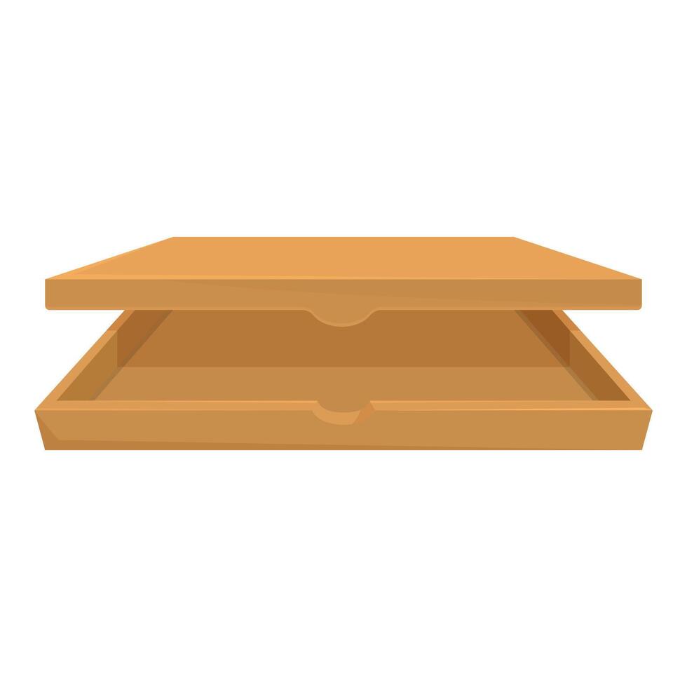 Empty open pizza box is waiting for food delivery vector