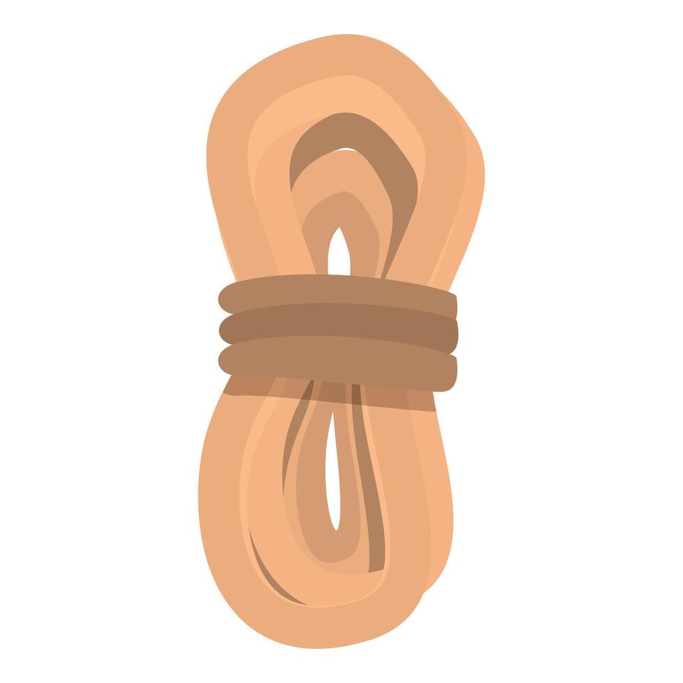 Elastic band tied around object holding tightly vector