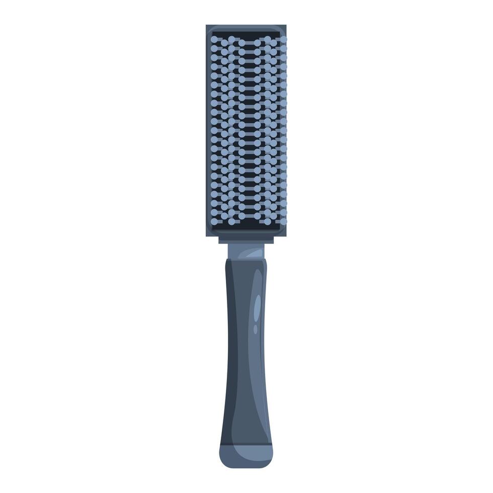 Professional hairbrush with plastic bristles for hairdressing vector