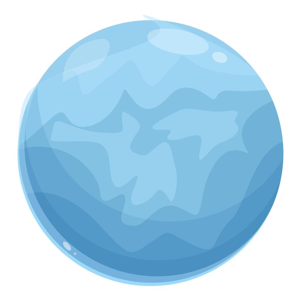 Blue planet floating in space showing atmosphere vector