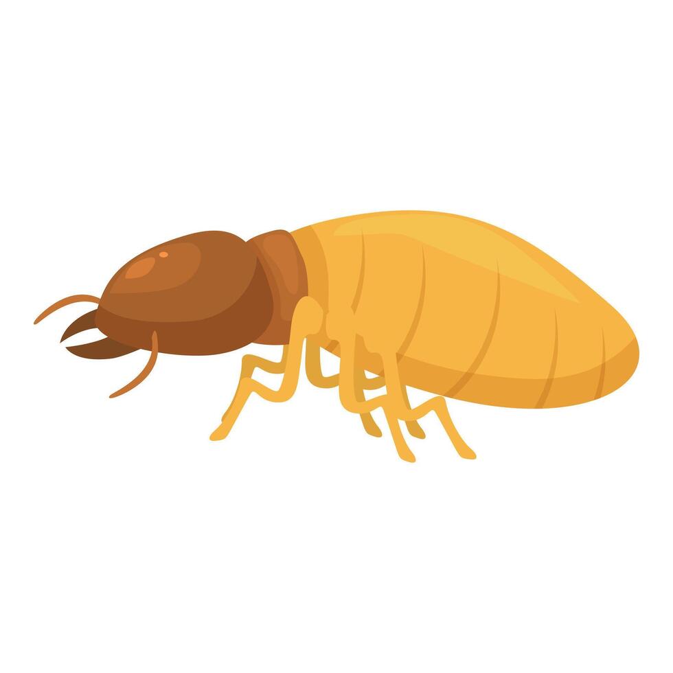 Cartoon termite is walking to the left vector