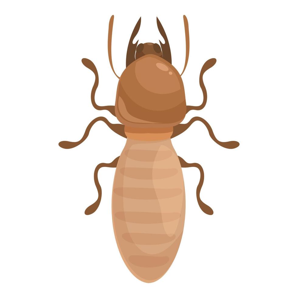 Termite insect posing with big head and tiny waist vector
