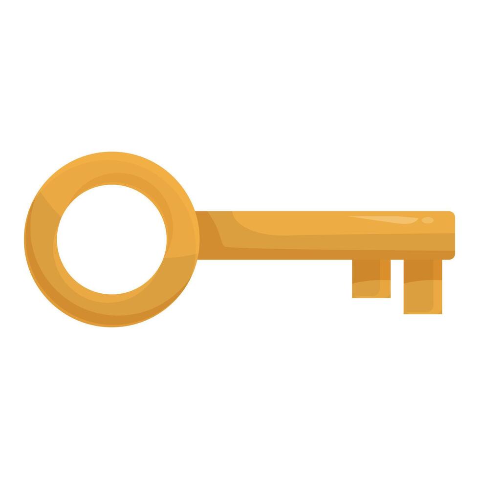 Golden key unlocking possibilities security and access concept vector