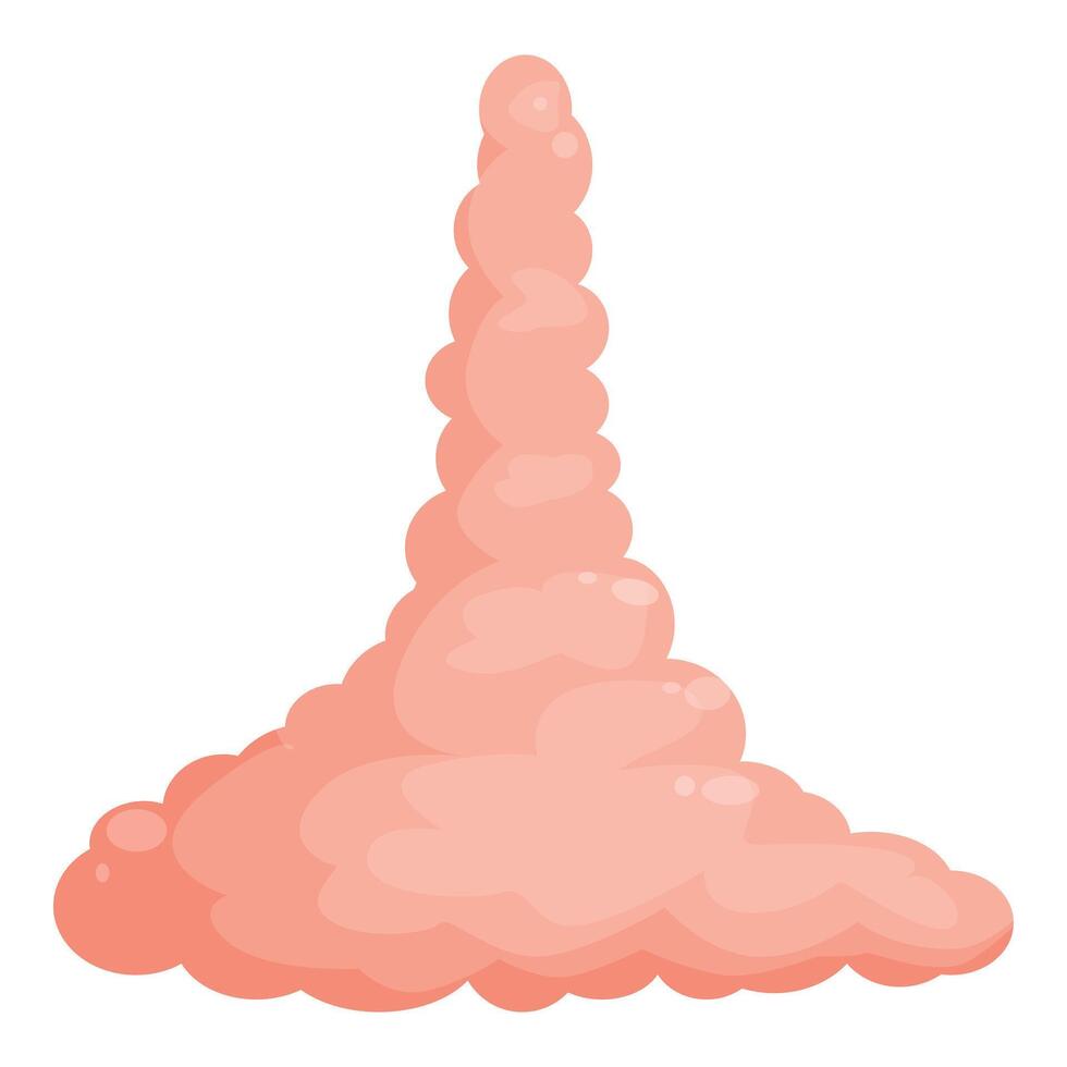 Large nose with acne, pimples and blackheads forming a tower vector