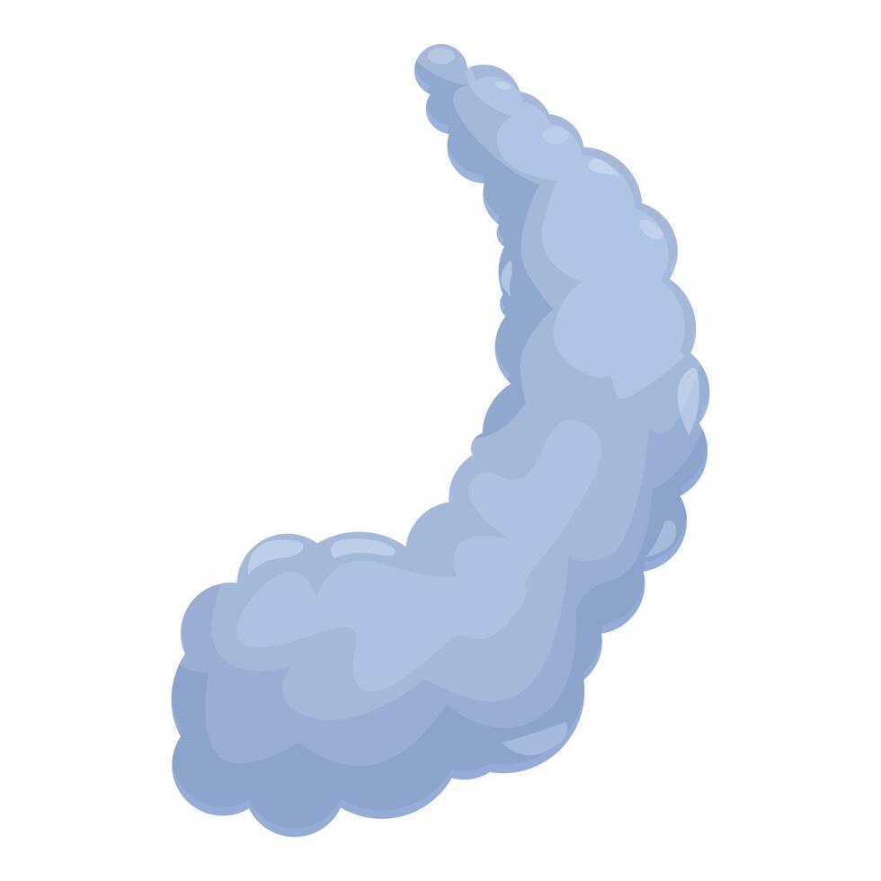 Cartoon smoke cloud floating in the air vector