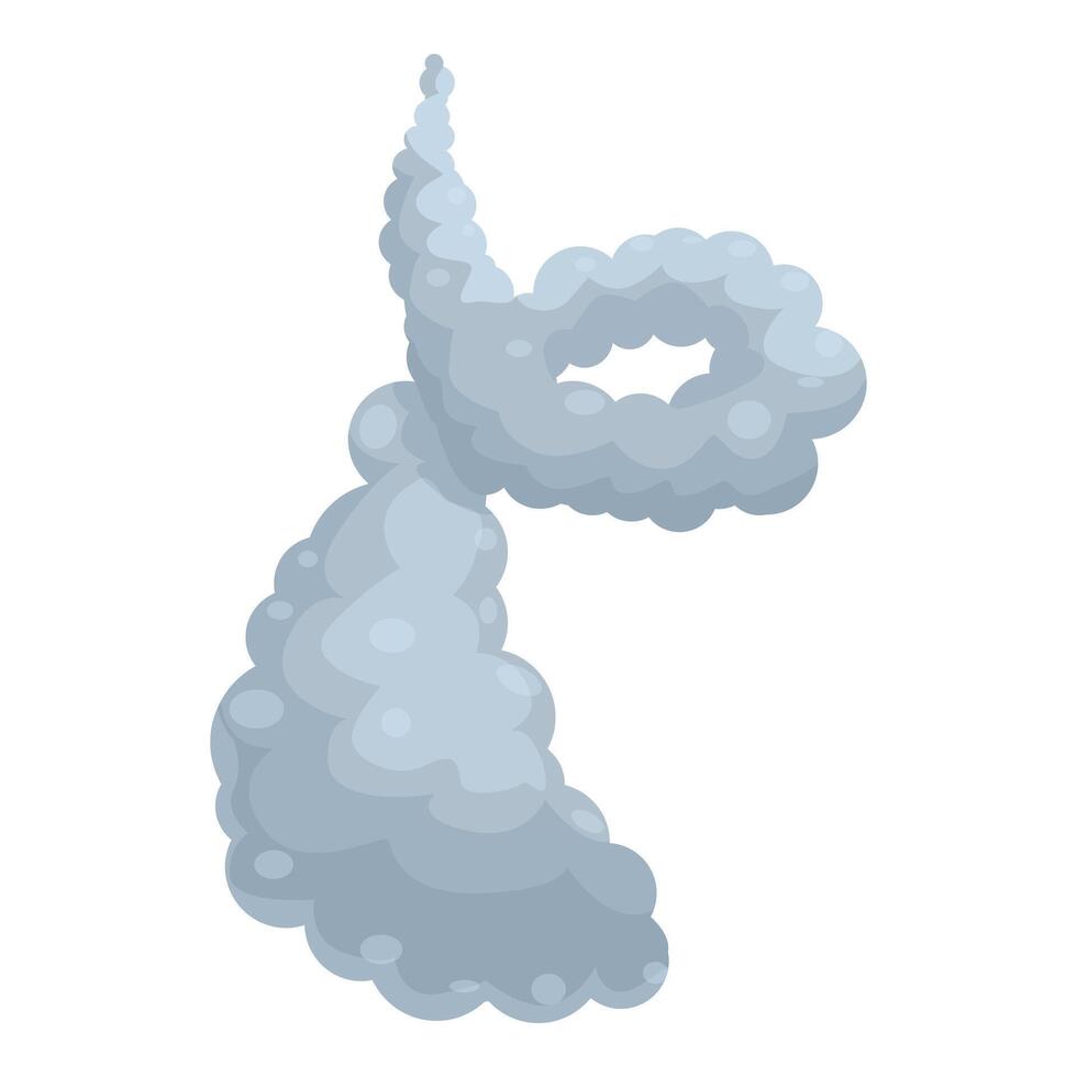 Cartoon smoke cloud floating in the air vector