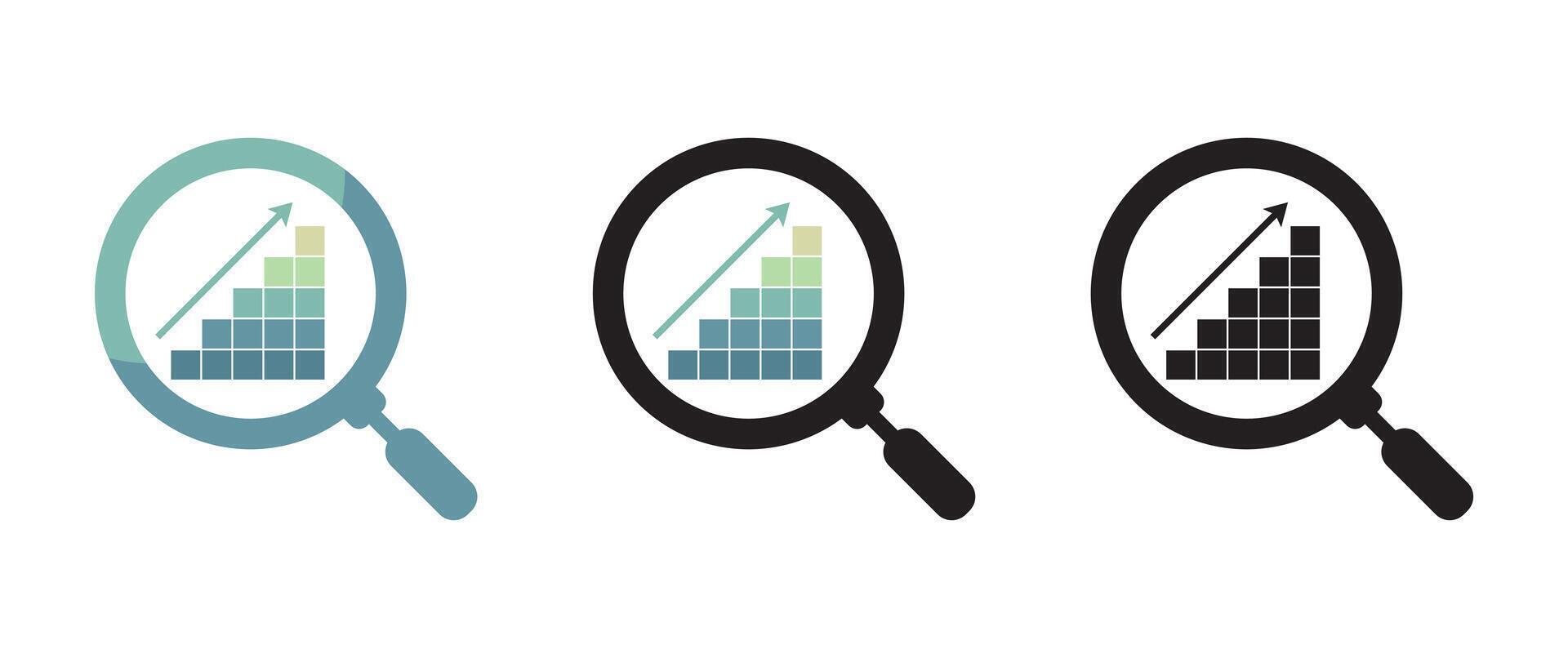 look up stats design vector