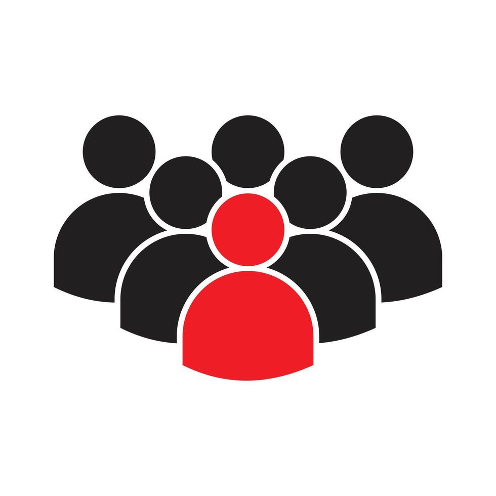 leader group icon vector