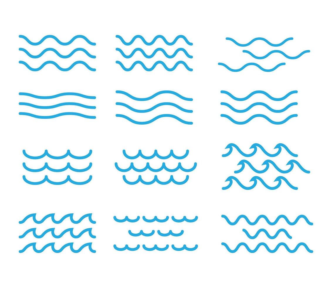 water wave bundles vector