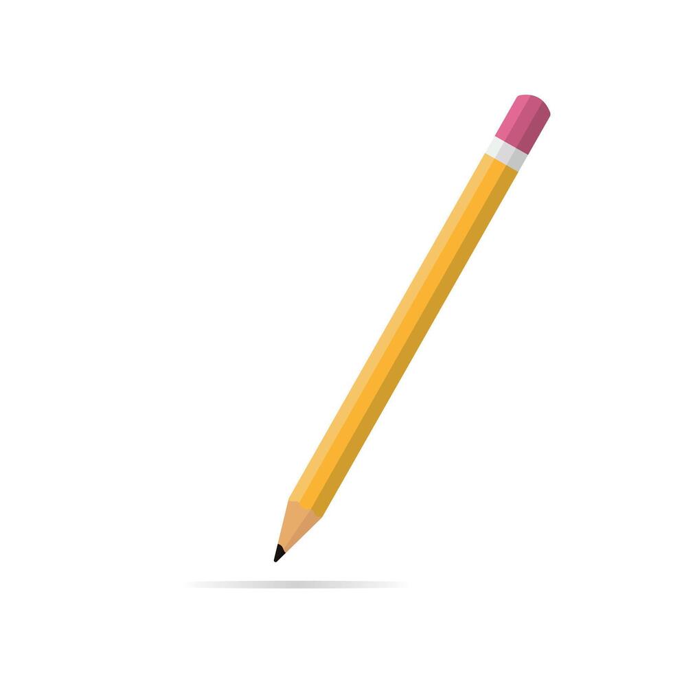 flat design pencil vector
