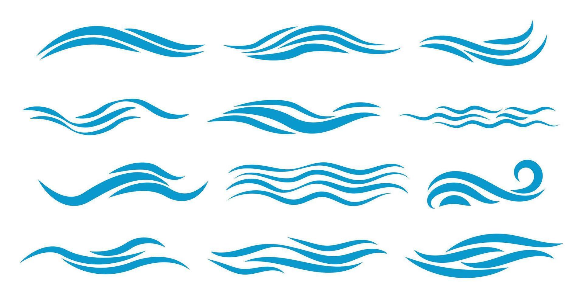water wave bundles vector