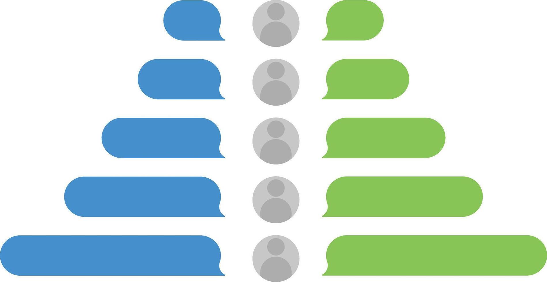 chat bubbles messenger vector