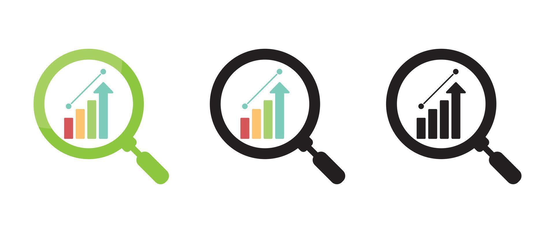look up stats design vector